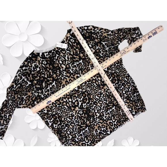 Talbots 2X ❤NEW❤ Lovely Merino Wool Lightweight Animal Print Women’s Sweater - Picture 9 of 9